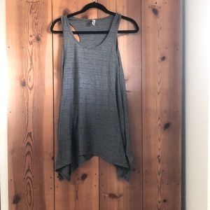 Gray tunic top